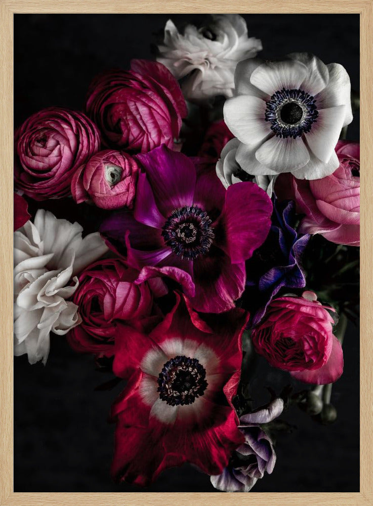 Donkere Bloemen 1 | Poster