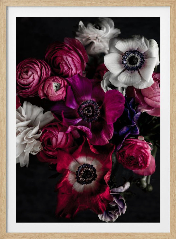 Donkere Bloemen 1 | Poster