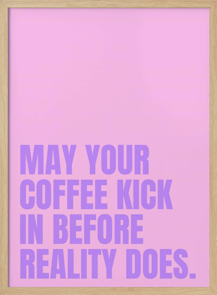 Koffie versus realiteit | Poster