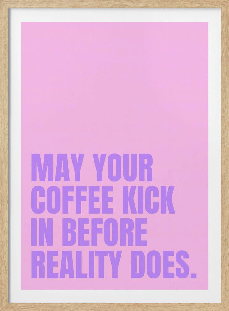 Koffie versus realiteit | Poster