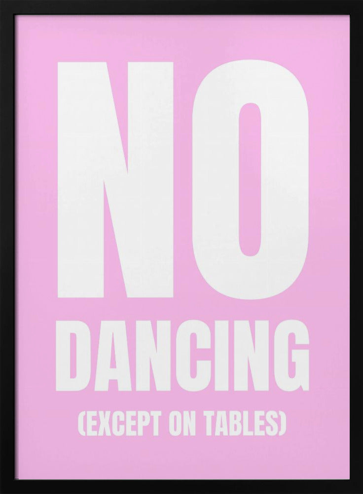 Alleen dansen op tafels | Poster