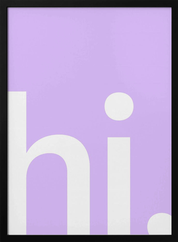 Hello in Lavender | Poster