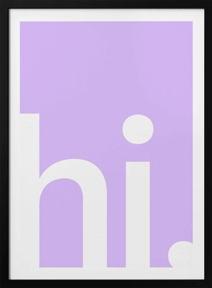 Hello in Lavender | Poster