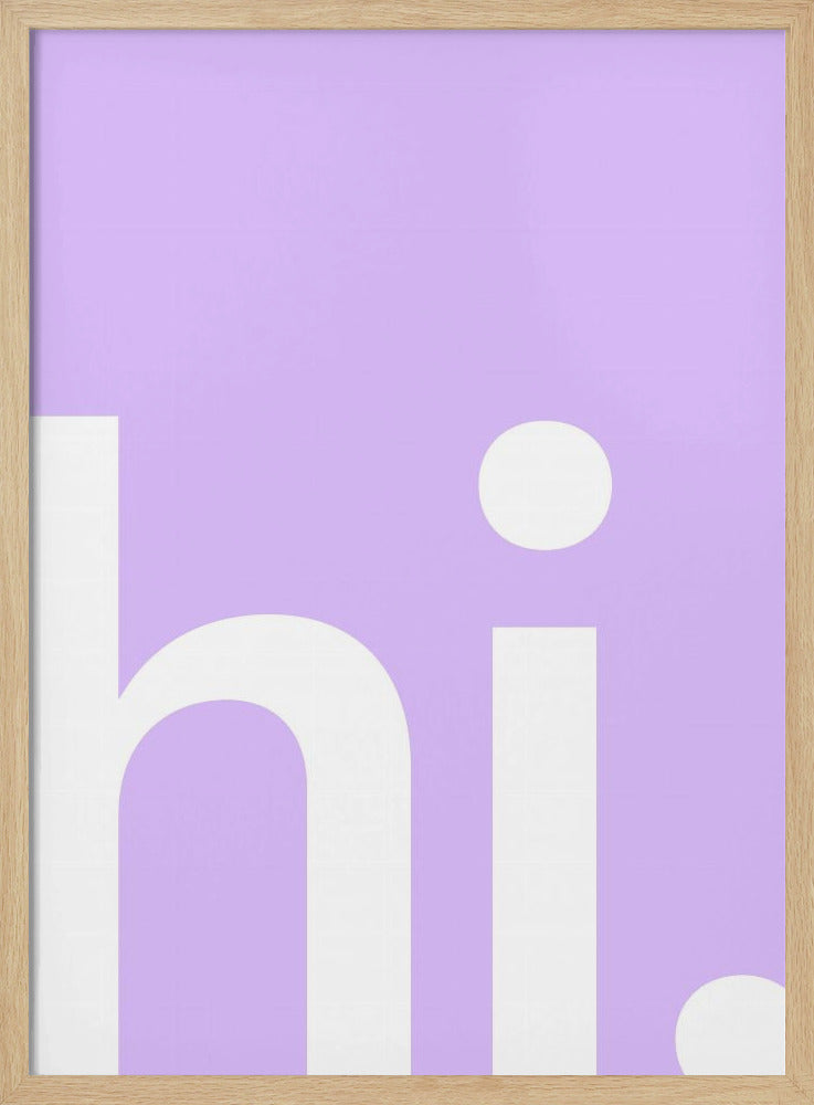 Hello in Lavender | Poster