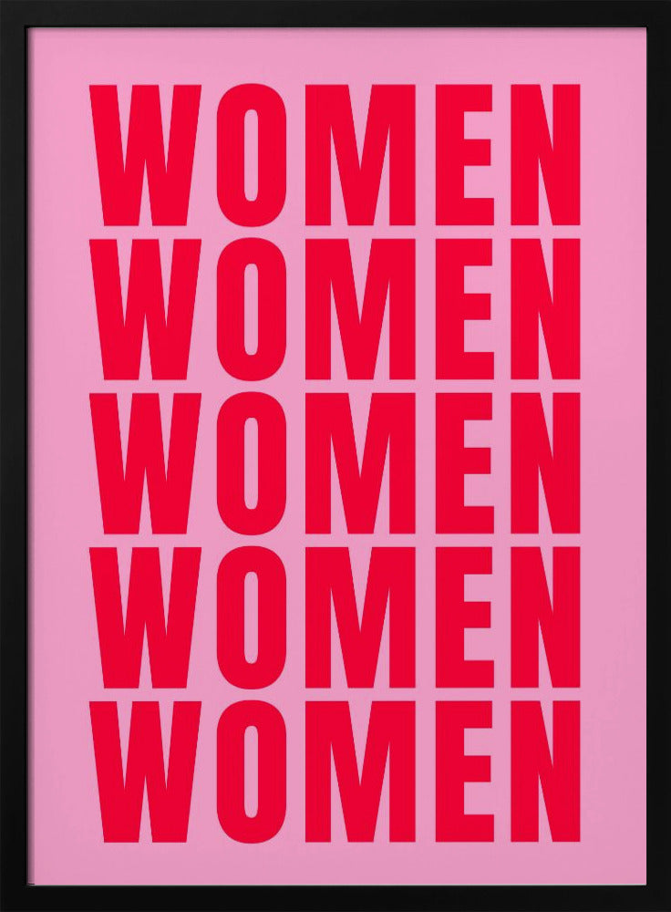 Vetgedrukte herhaling: Vrouwen | Poster