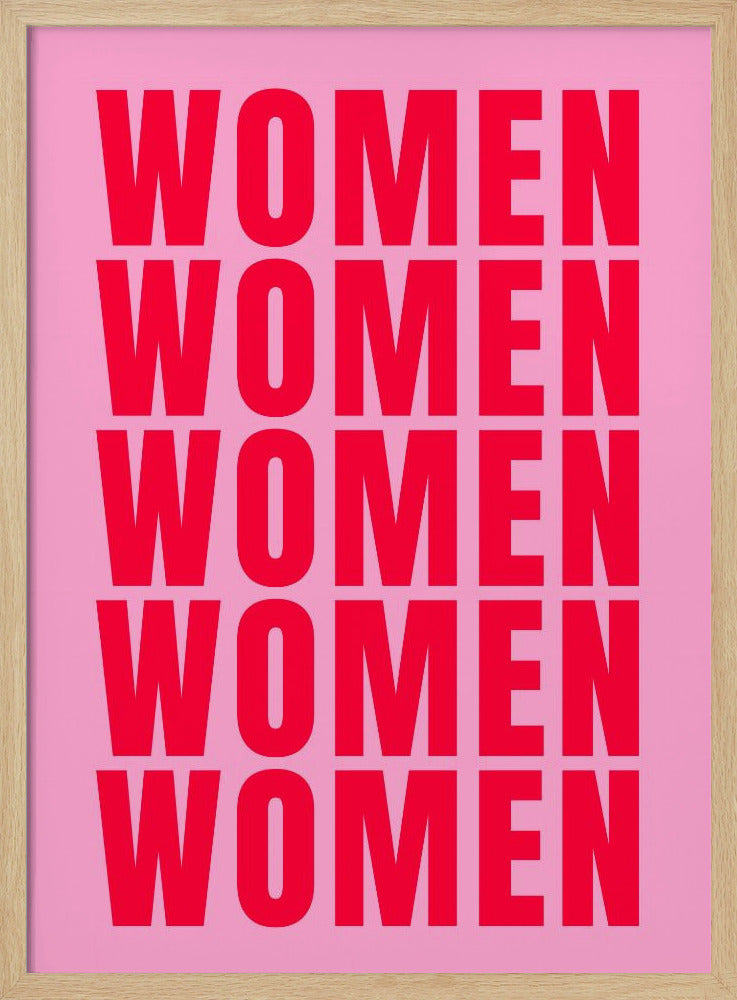 Vetgedrukte herhaling: Vrouwen | Poster