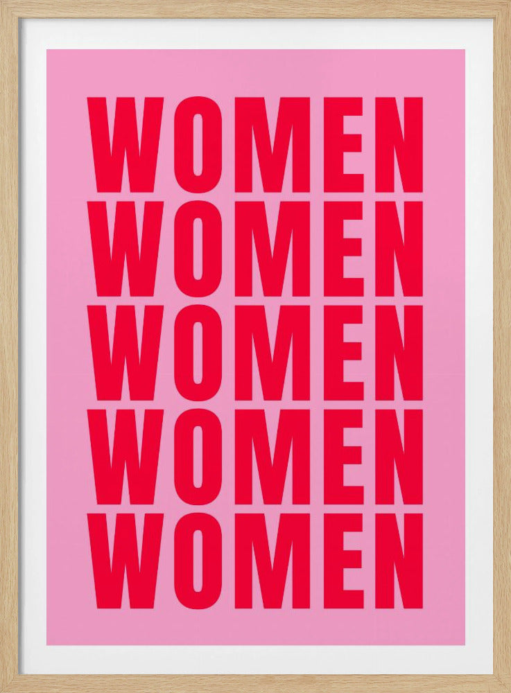 Vetgedrukte herhaling: Vrouwen | Poster
