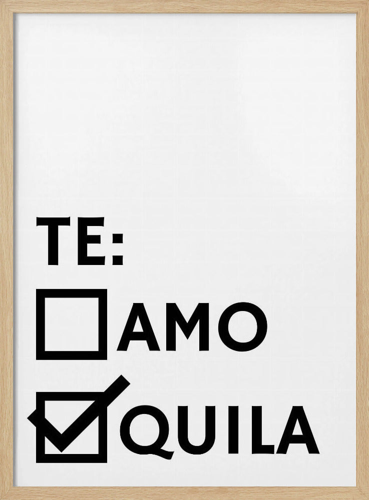 Tequila Love Choice | Poster