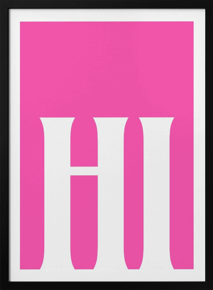 Bold Pink Greeting | Poster