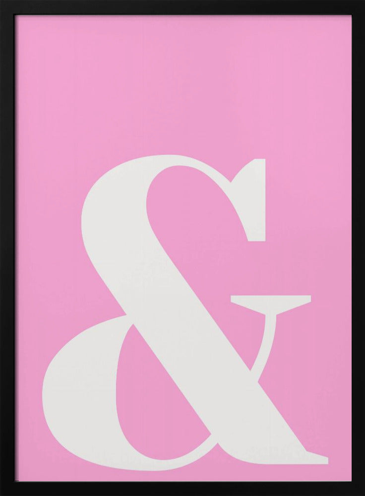 Pink Ampersand Charm | Poster