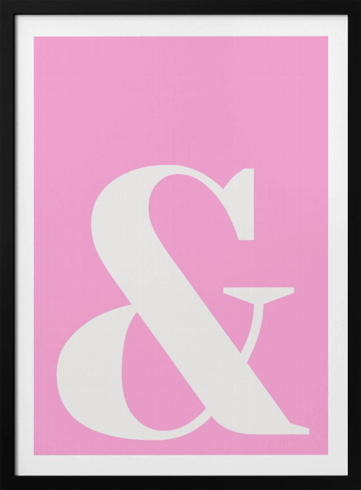 Pink Ampersand Charm | Poster