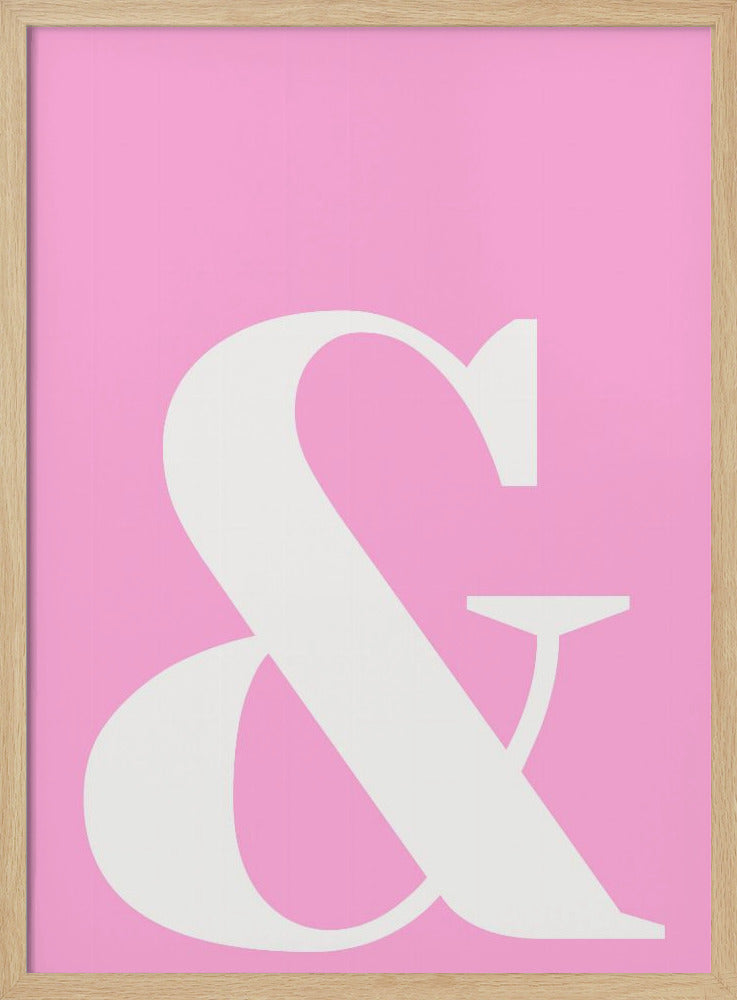 Pink Ampersand Charm | Poster