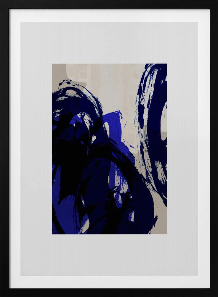 Abstracte penseelstreken 20 | Poster