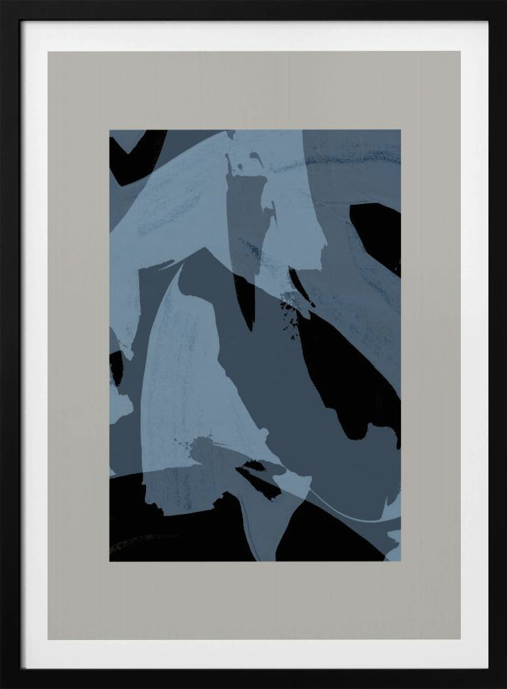 Abstracte penseelstreken 60Y | Poster