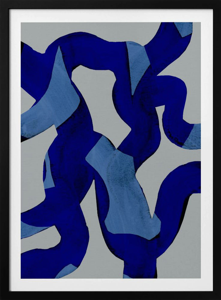 Abstracte penseelstreken 65X | Poster