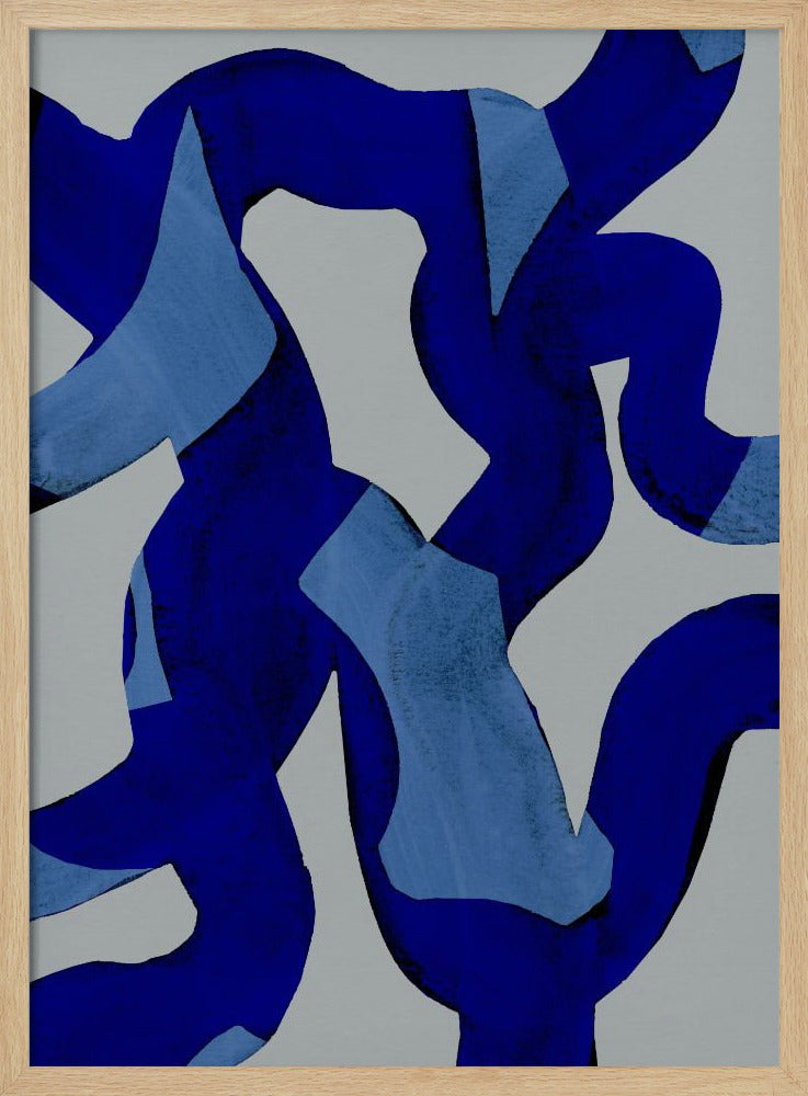 Abstracte penseelstreken 65X | Poster