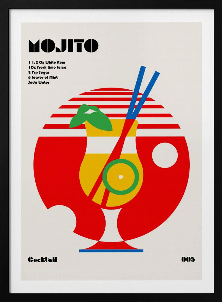 Mojito Bauhaus-cocktail | Poster