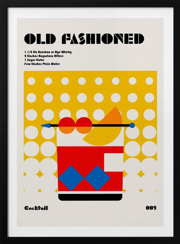 Ouderwetse Bauhaus-cocktail | Poster