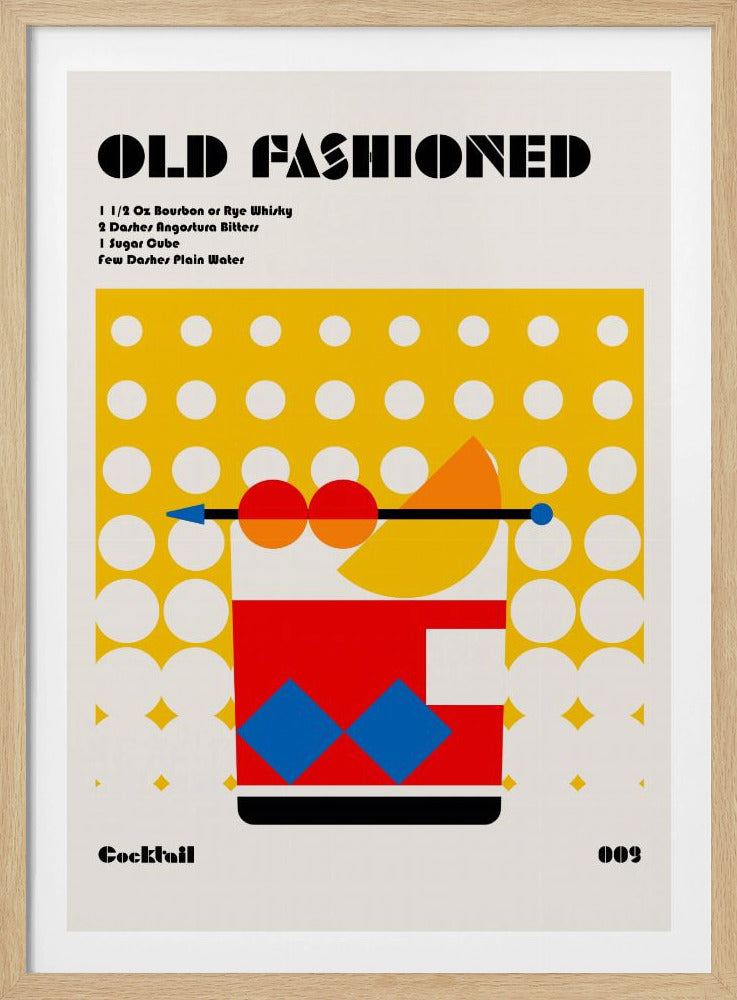 Ouderwetse Bauhaus-cocktail | Poster
