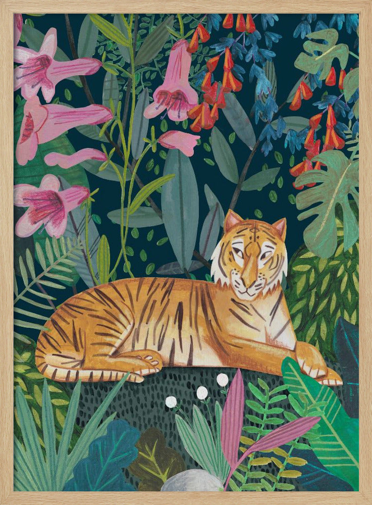 Tijger in de jungle | Poster