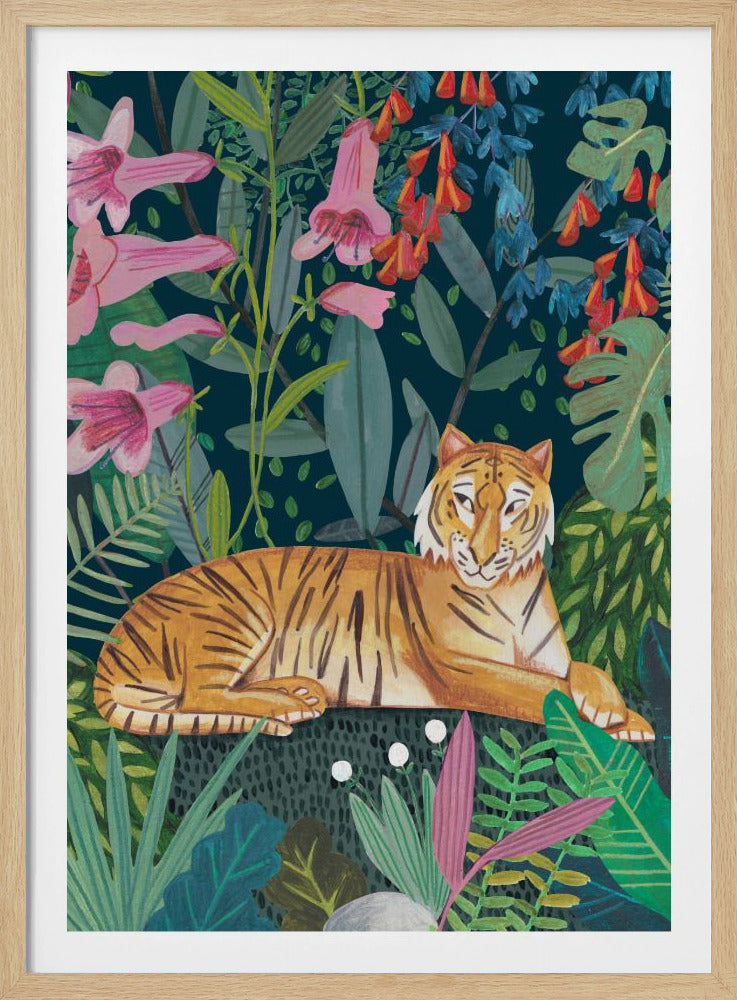 Tijger in de jungle | Poster