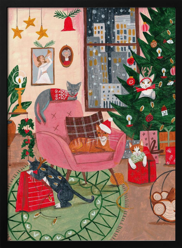 Christmas Cats in NY | Poster