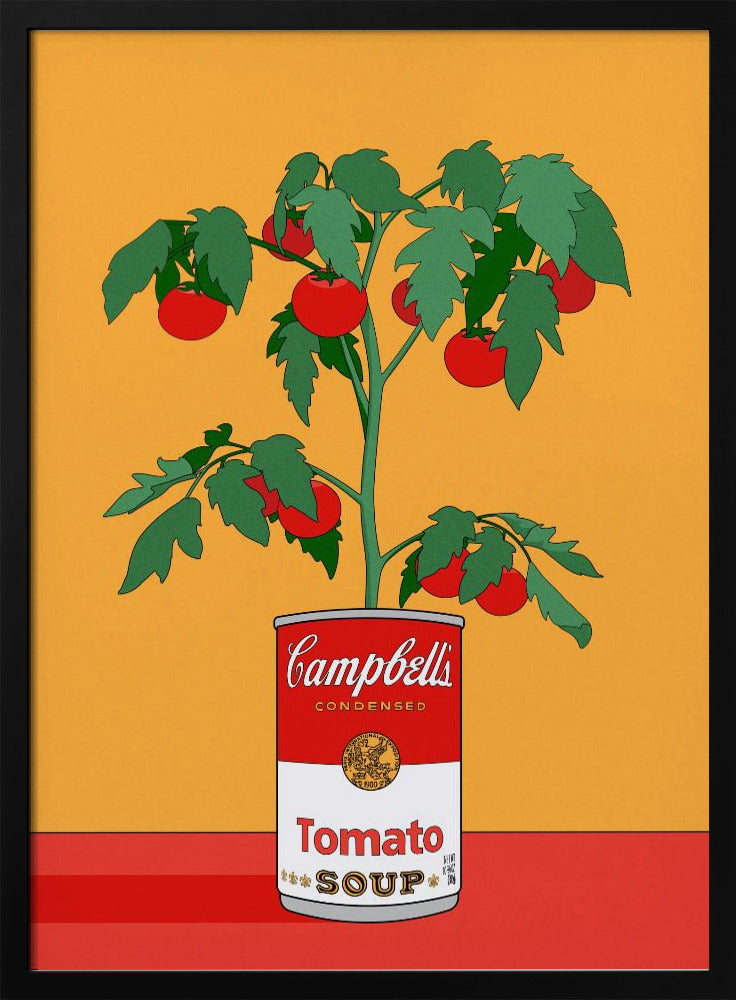 Campbells Soup Tomatenplant Retro Illustratie | Poster
