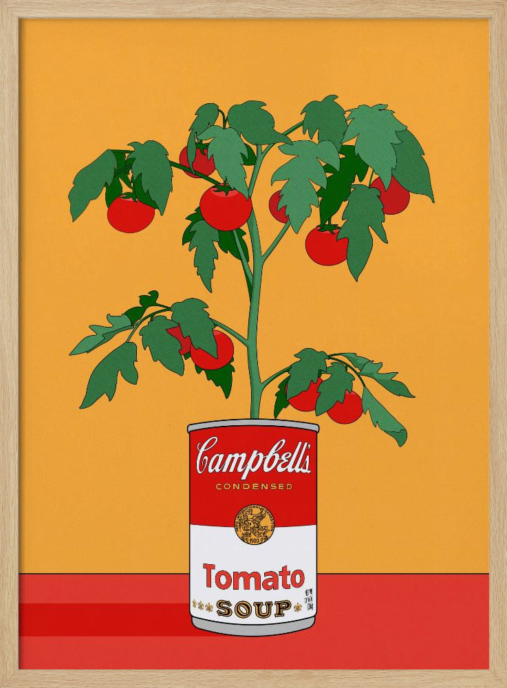 Campbells Soup Tomatenplant Retro Illustratie | Poster