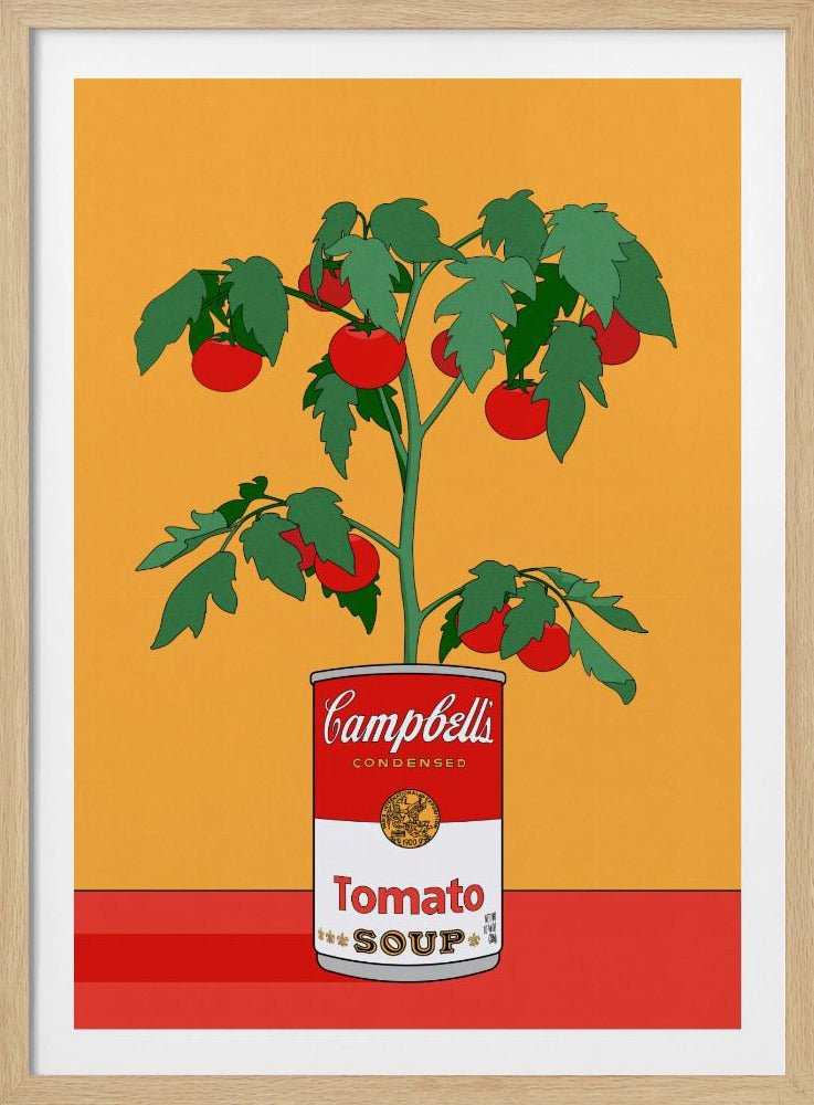 Campbells Soup Tomatenplant Retro Illustratie | Poster