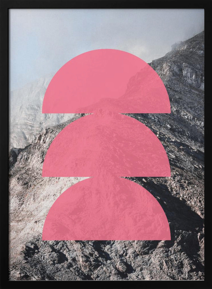 Roze Horizon Lagen | Poster