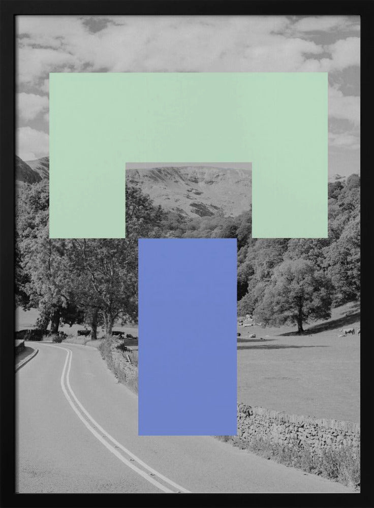 Geometrisch landschap | Poster