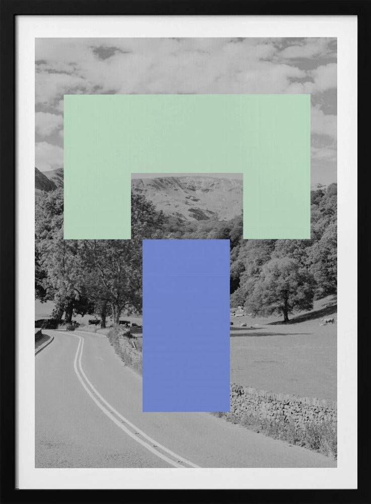 Geometrisch landschap | Poster