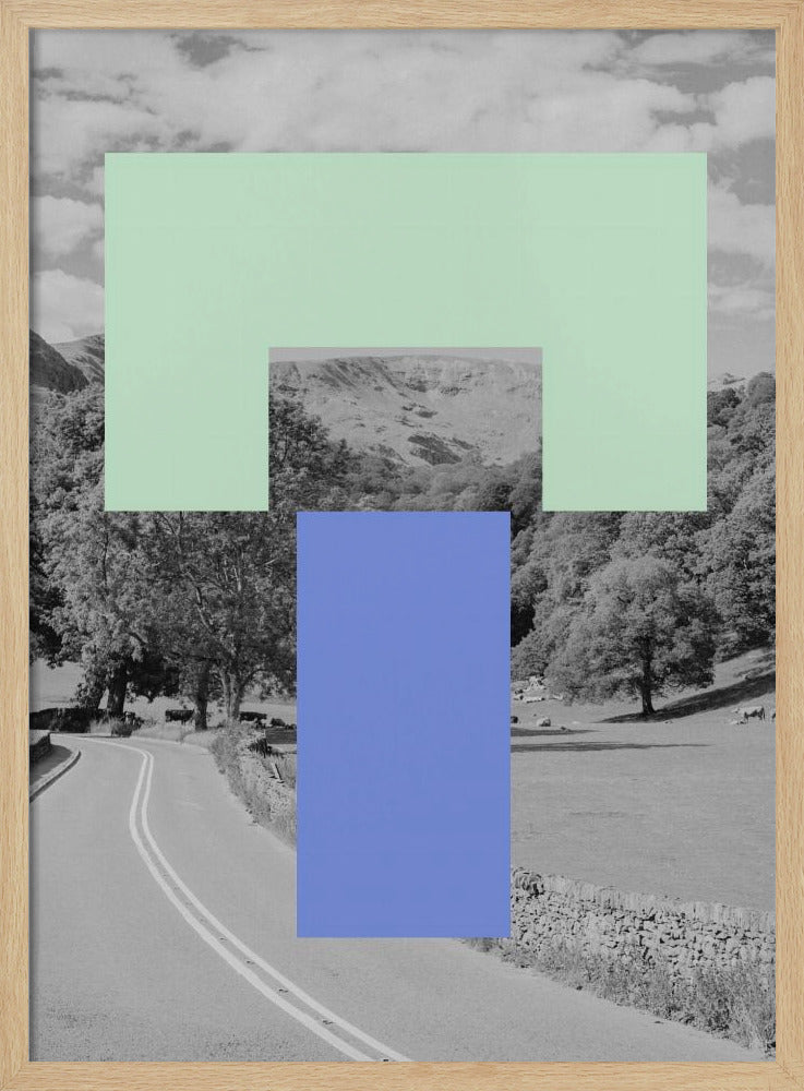 Geometrisch landschap | Poster