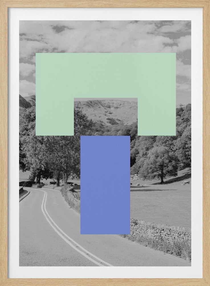Geometrisch landschap | Poster