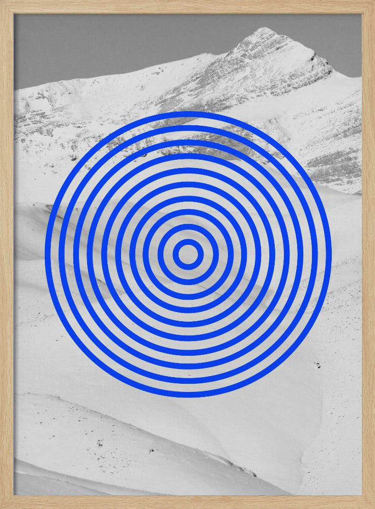 Blauwe Echoes | Poster