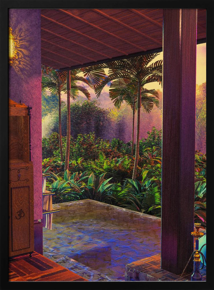 Regenwoud Infinity Pool Kunstdruk (a1) | Poster