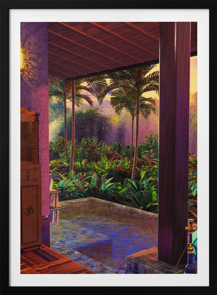 Regenwoud Infinity Pool Kunstdruk (a1) | Poster