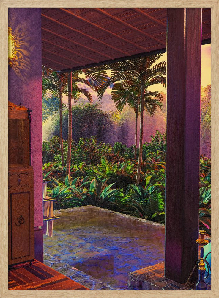 Regenwoud Infinity Pool Kunstdruk (a1) | Poster