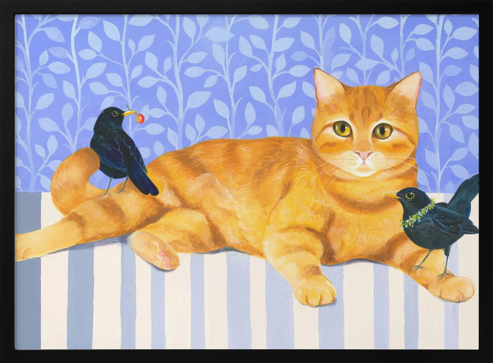 Ontspannen oranje tabby kat | Poster