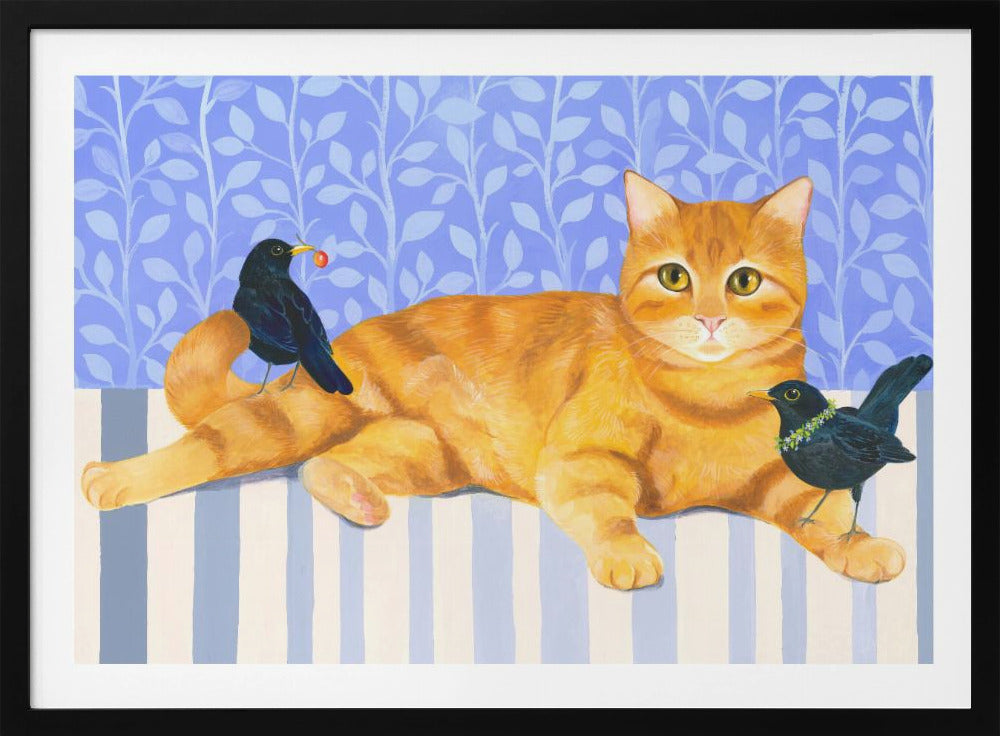Ontspannen oranje tabby kat | Poster