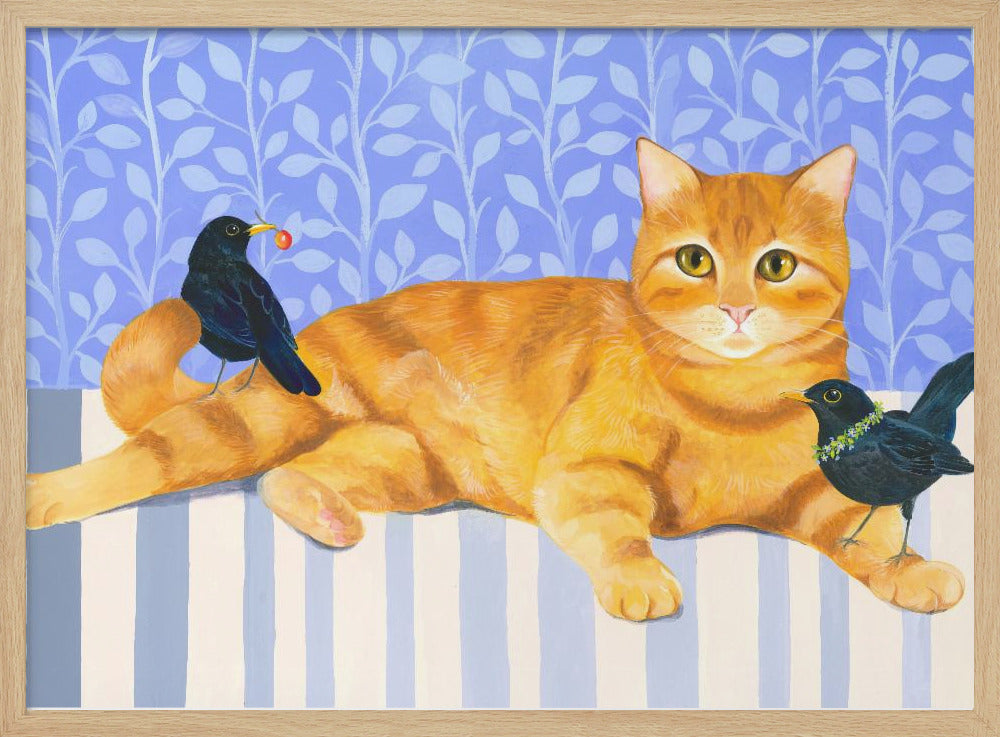 Ontspannen oranje tabby kat | Poster