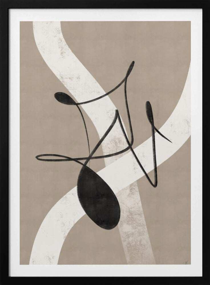 Beige abstract nr. 2 | Poster