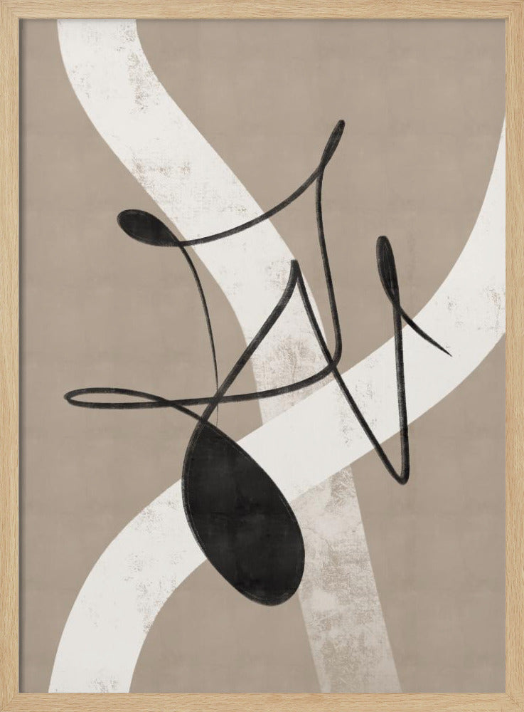 Beige abstract nr. 2 | Poster