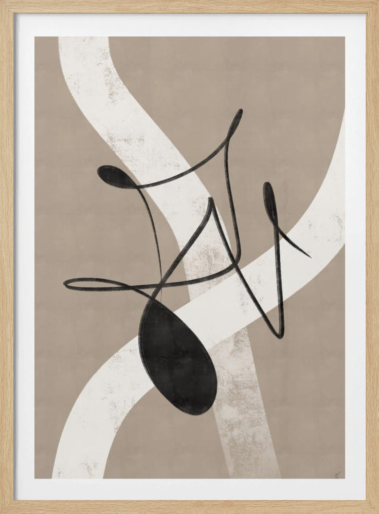 Beige abstract nr. 2 | Poster
