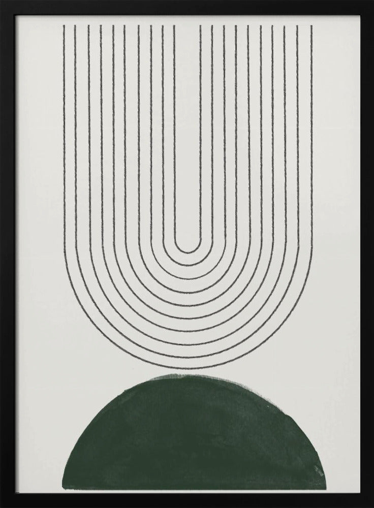 Groene Mid-Century Modern nr. 5 | Poster