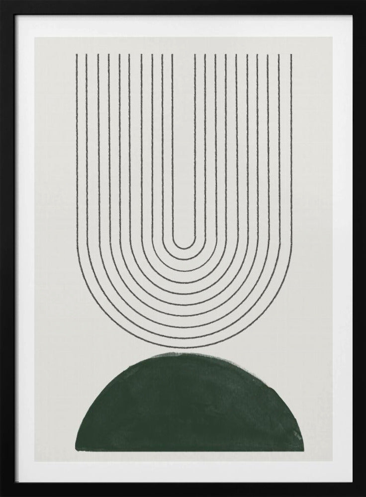Groene Mid-Century Modern nr. 5 | Poster