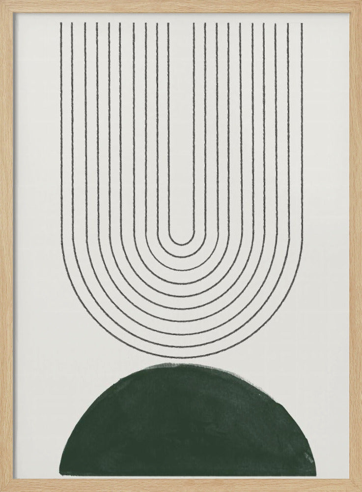 Groene Mid-Century Modern nr. 5 | Poster