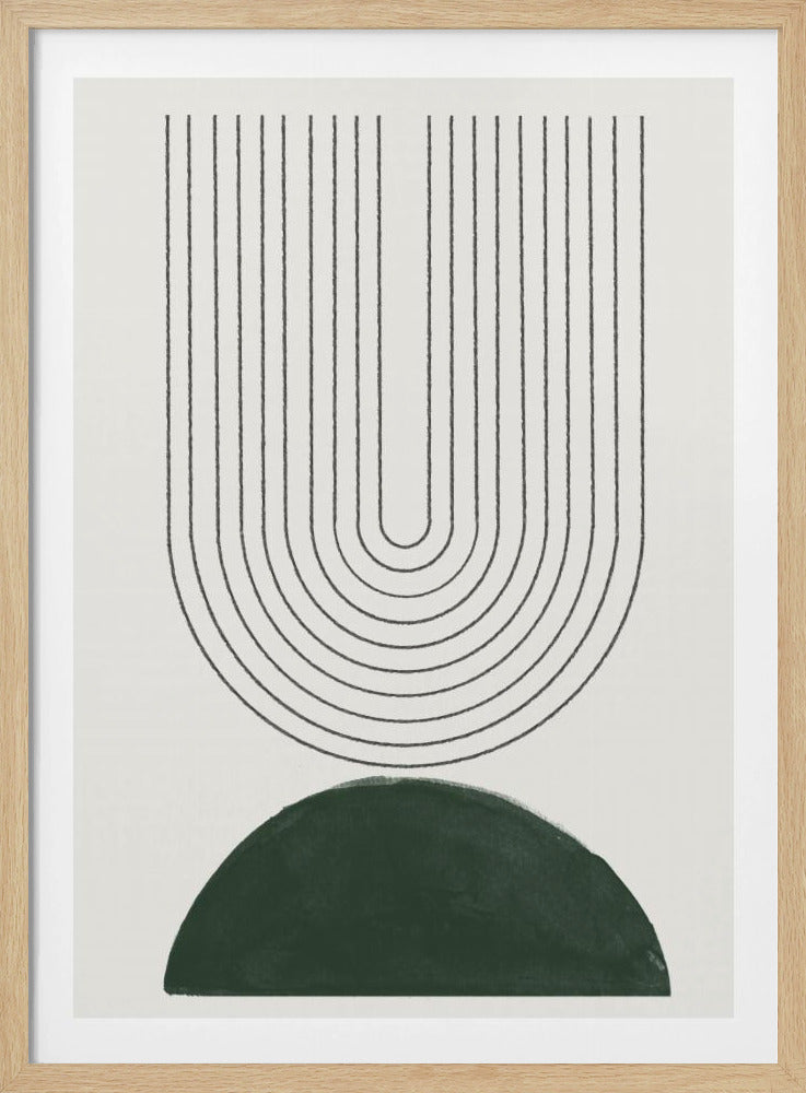 Groene Mid-Century Modern nr. 5 | Poster