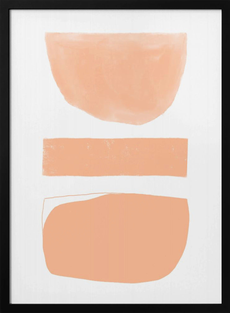Peach Abstract Shapes | Poster