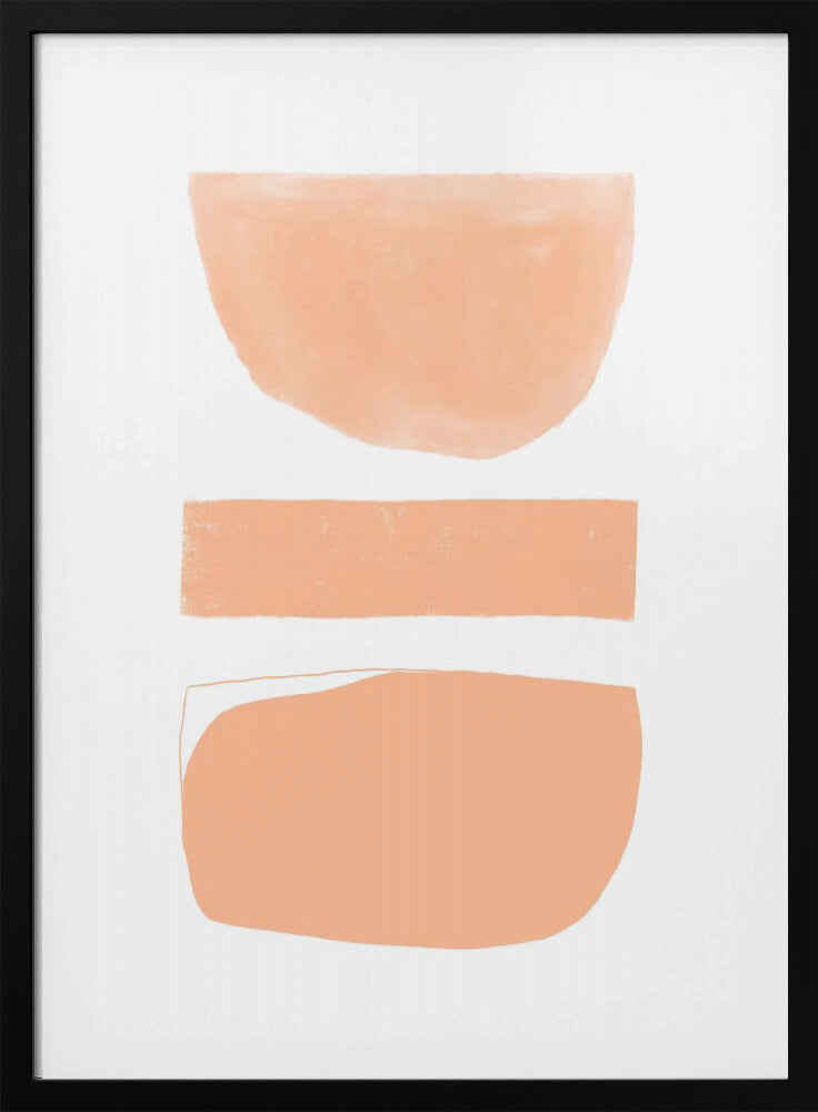 Peach Abstract Shapes | Poster